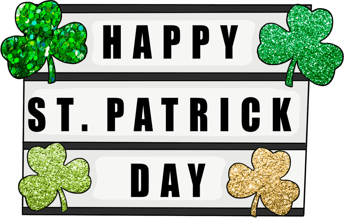Happy St Patricks Day Clovers Ready to Press DTF Transfer - Buy Bulk DTF