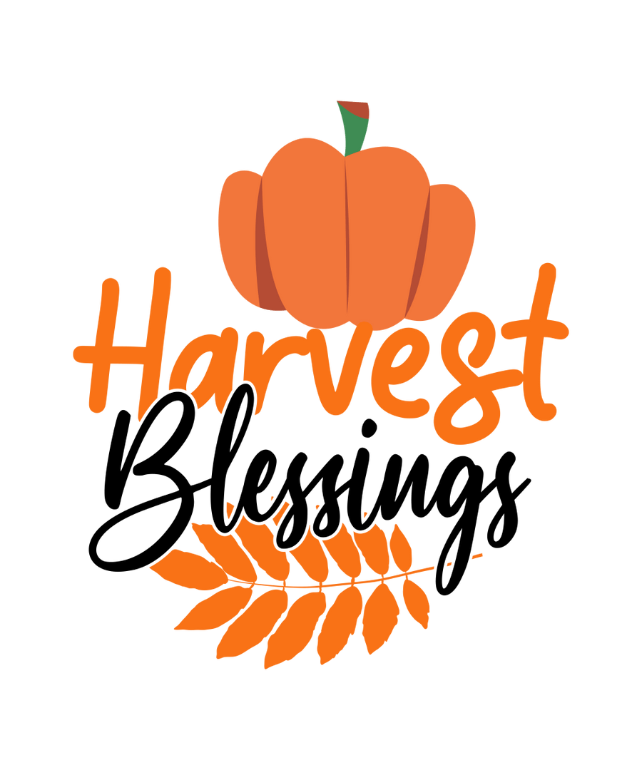 Harvest Blessings - 01 Ready To Press DTF Transfer - Buy Bulk DTF