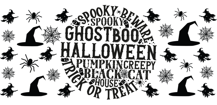 Haunting Harmony Collection - UV DTF Libbey Glass Wrap - Buy Bulk DTF