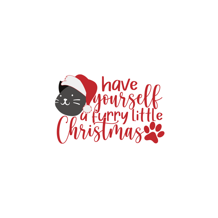 Have Yourself A Furry Little Christmas - Ready To Press DTF Transfers - Buy Bulk DTF