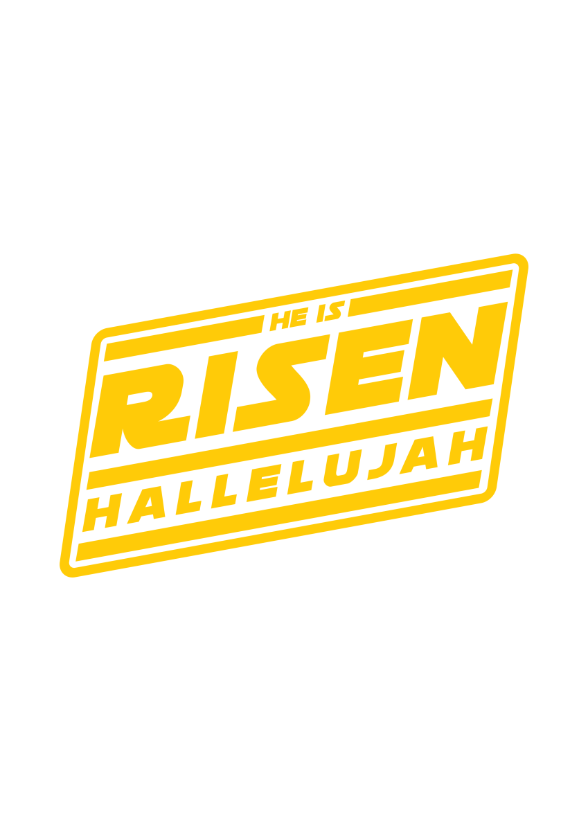 He Is Risen Hallelujah Ready To Press DTF Transfer - Buy Bulk DTF