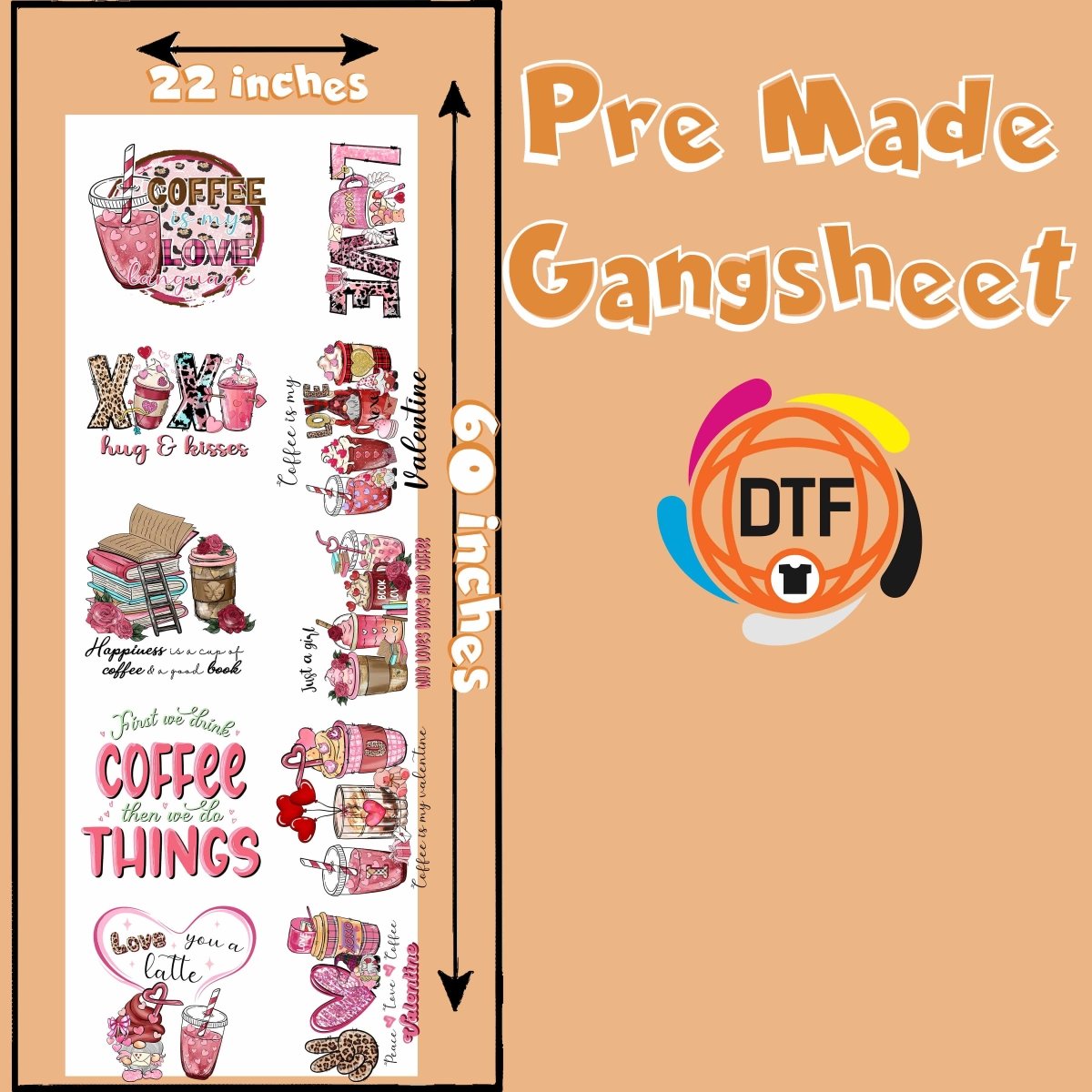 Heartfelt Harmony Crew Premade DTF Gangsheet - Buy Bulk DTF