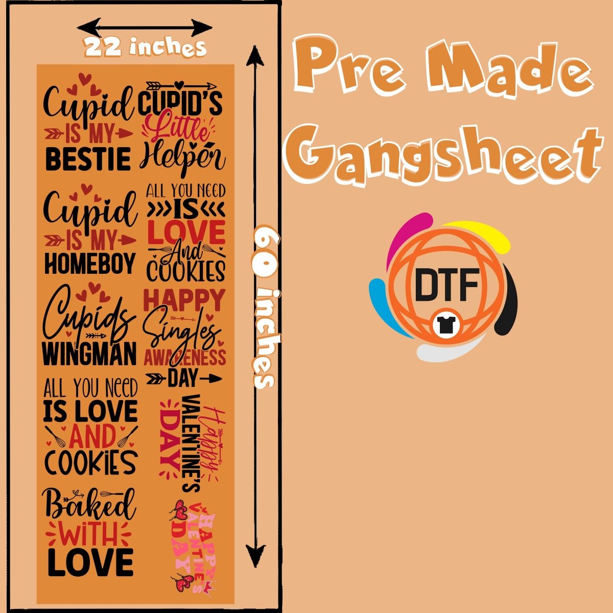 Heartfelt Harmony Crew Premade DTF Gangsheet - Buy Bulk DTF