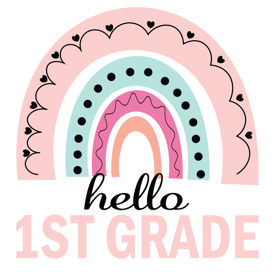 Hello 1st Grade - Ready To Press DTF Transfers - Buy Bulk DTF