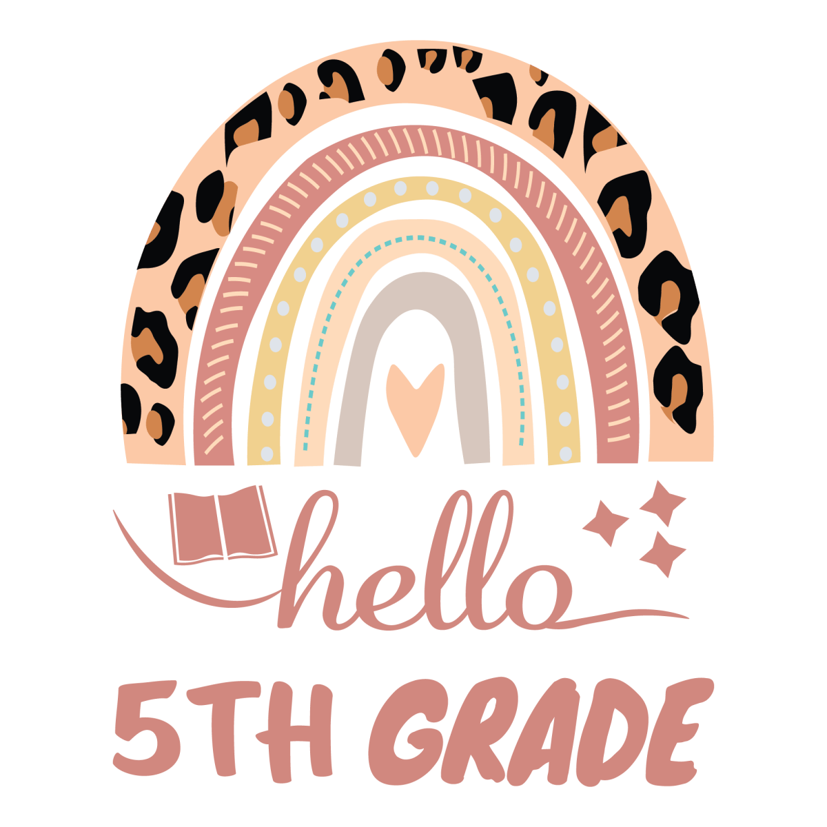 Hello 5th Grade 1 - Ready To Press DTF Transfers - Buy Bulk DTF