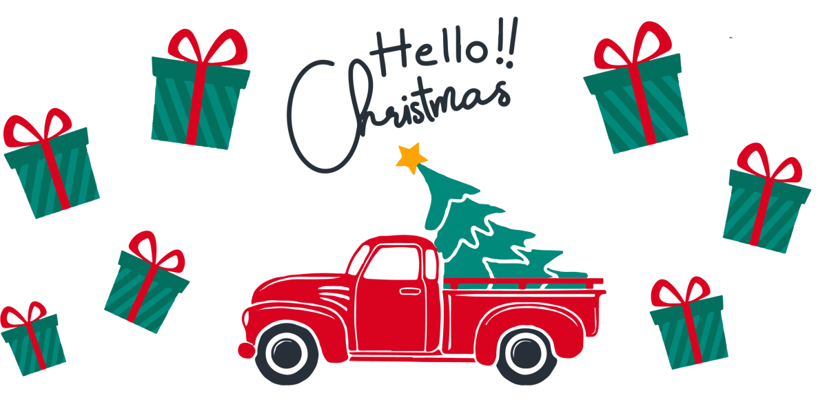 Hello Christmas UV DTF Libbey Glass Wrap - Buy Bulk DTF