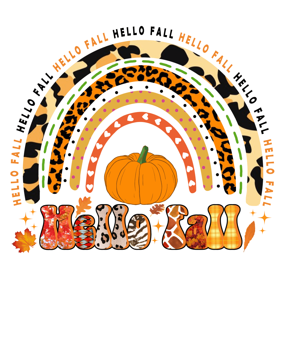 Hello Fall - Ready To Press DTF Transfers - Buy Bulk DTF