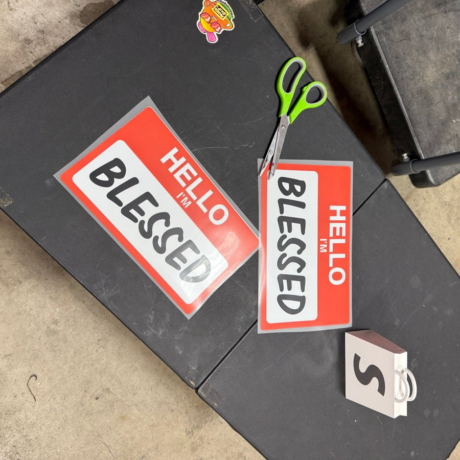 HELLO IM BLESSED Ready To Press DTF Transfer - Buy Bulk DTF