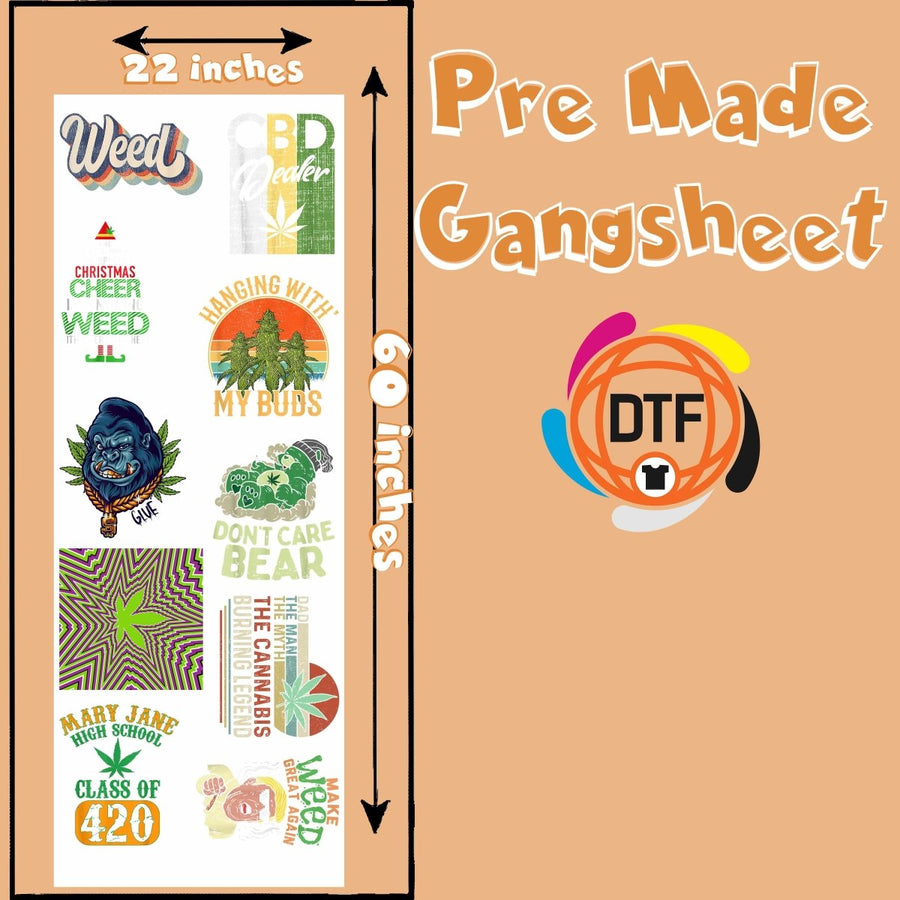 High Vibes Collective Premade DTF Gangsheet - Buy Bulk DTF