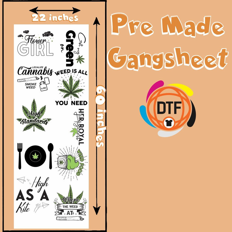 High Vibes Collective Premade DTF Gangsheet - Buy Bulk DTF