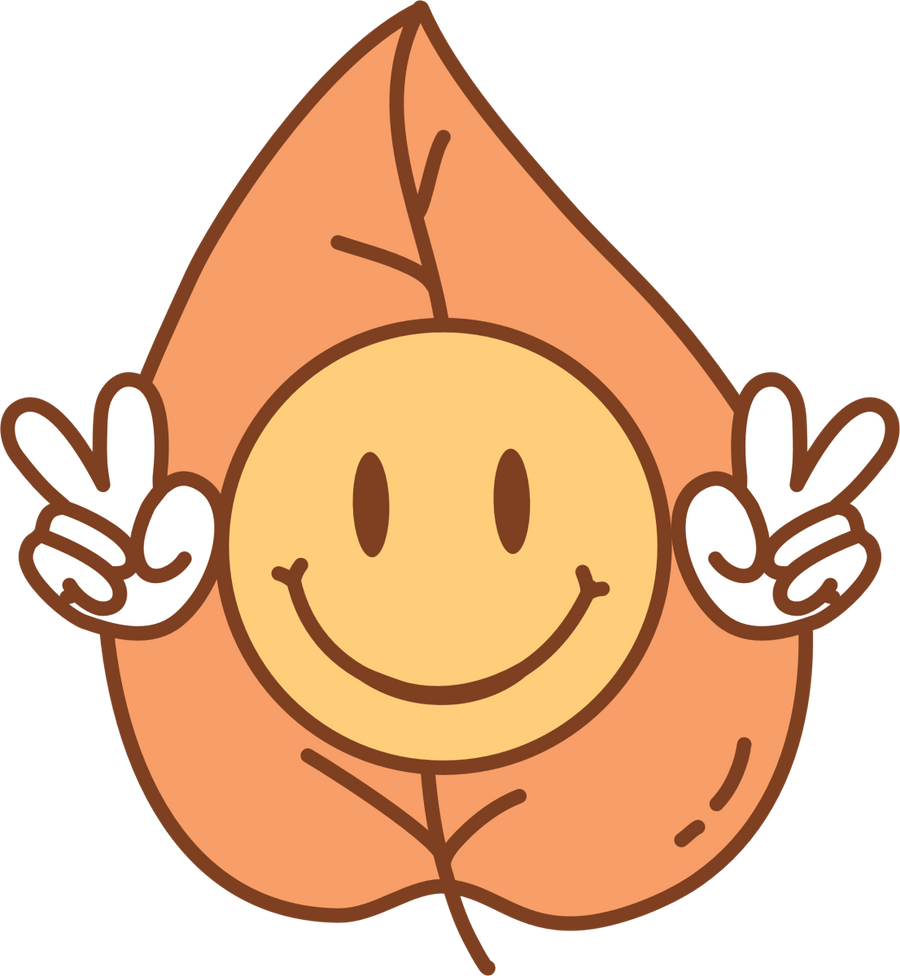 Hippie Leaf - Ready To Press DTF Transfer - Buy Bulk DTF