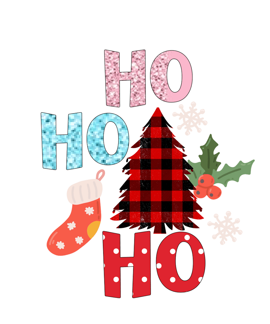 HO HO HO Ready To Press DTF Transfer - Buy Bulk DTF