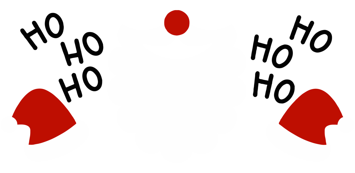 Hohoho Santa UV DTF Libbey Glass Wrap - Buy Bulk DTF