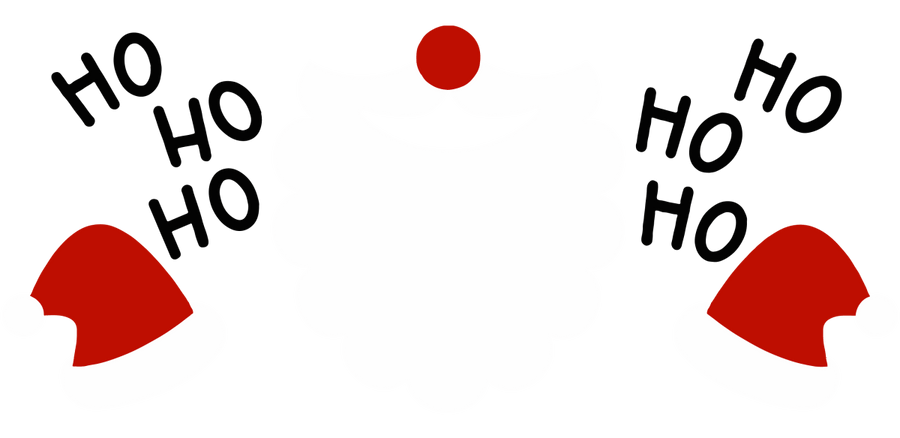 Hohoho Santa UV DTF Libbey Glass Wrap - Buy Bulk DTF