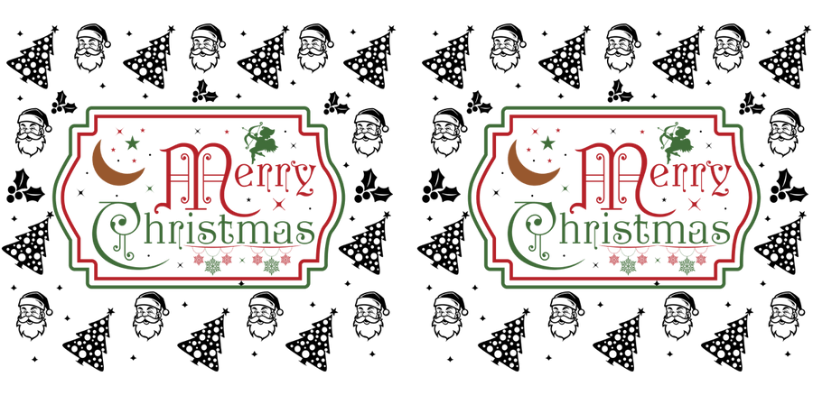 Holiday Dreams Series UV DTF Libbey Glass Wrap - Buy Bulk DTF