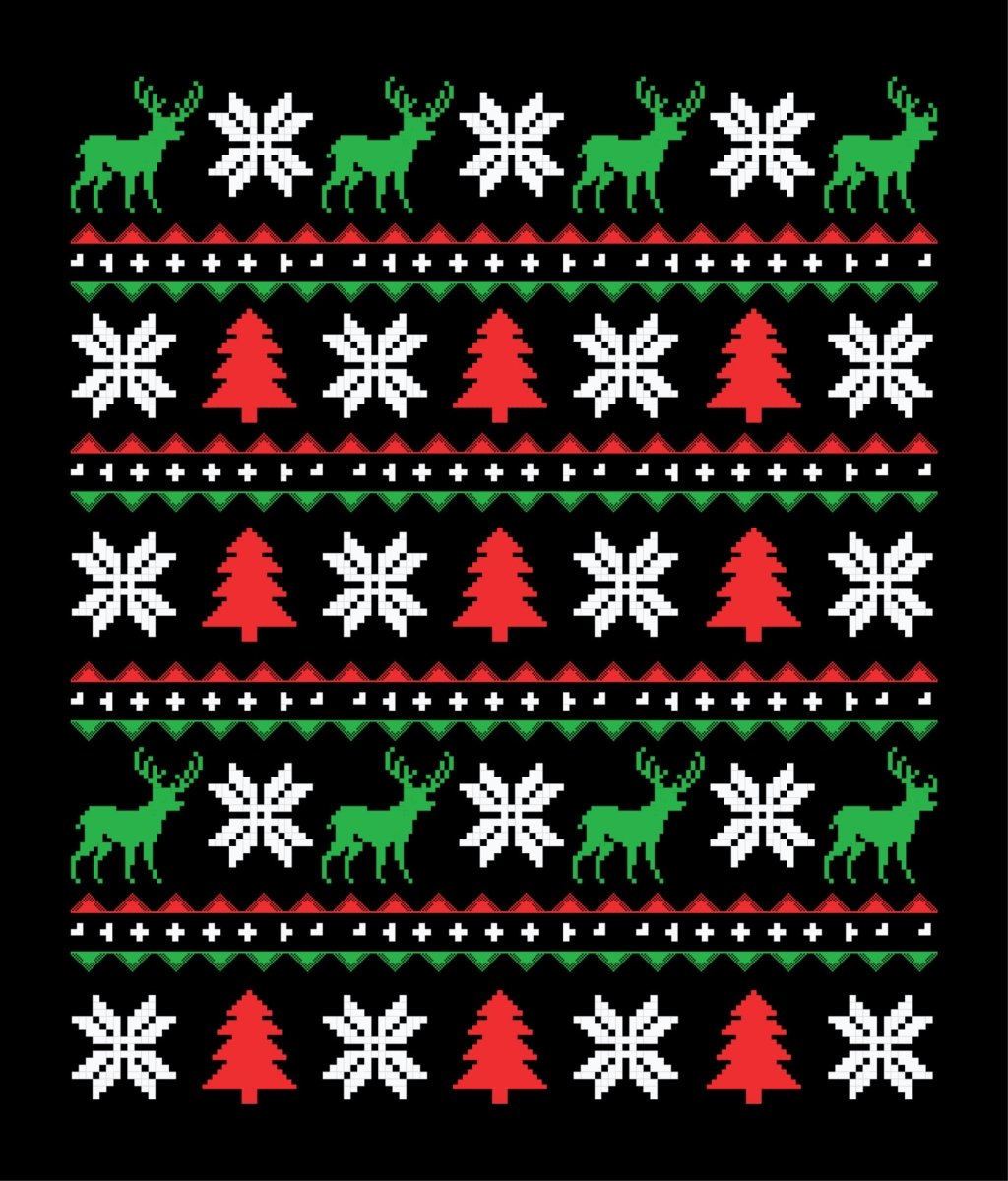 Holiday Patterns Christmas Ugly Sweater Party Ready To Press DTF Transfer - Buy Bulk DTF