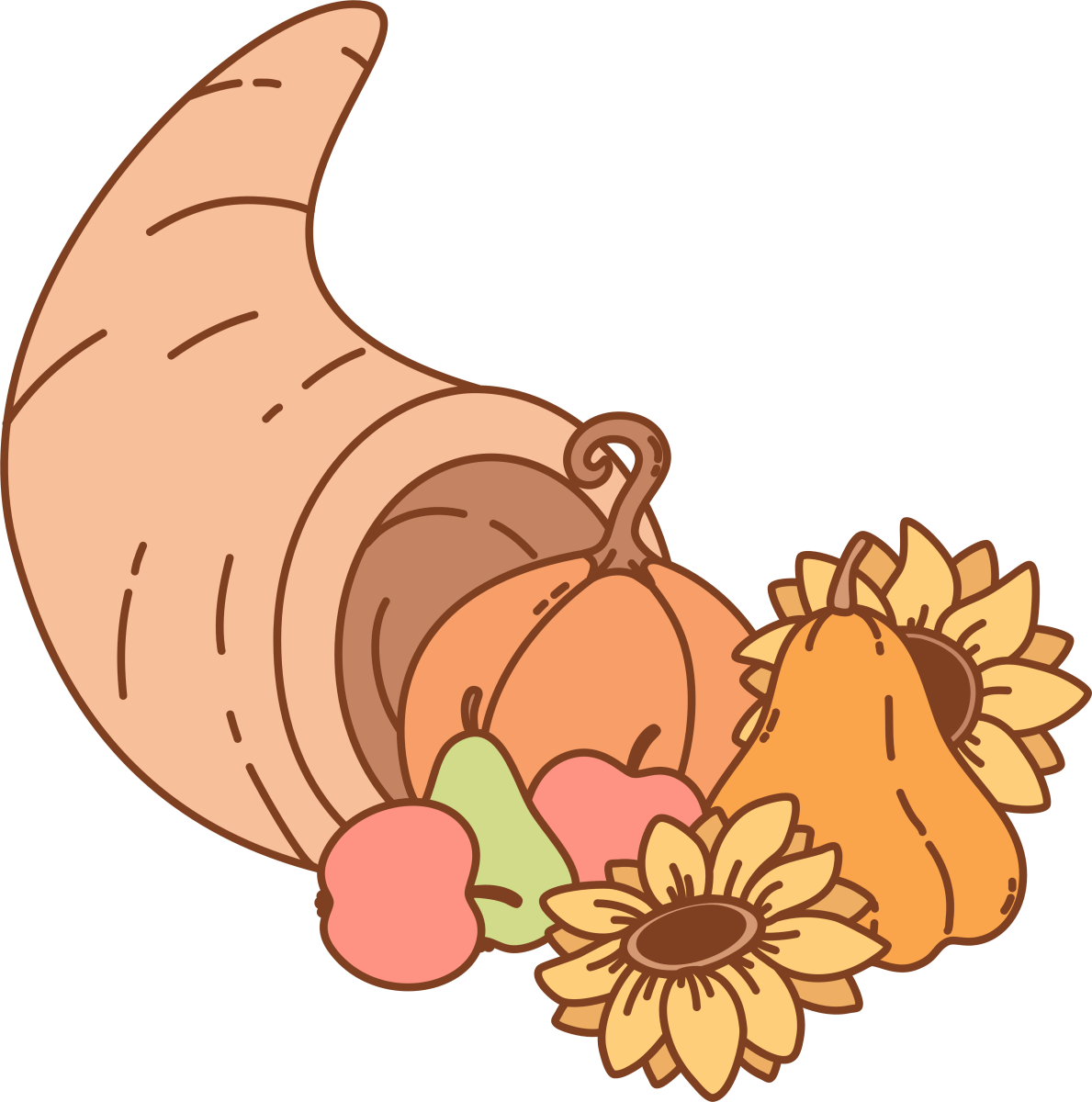 Horn Of Plenty Full - Ready To Press DTF Transfer - Buy Bulk DTF