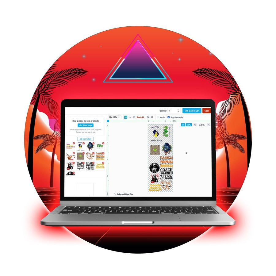 Hot Peel DTF Gang Sheet Builder - Multiple Sizes - Buy Bulk DTF