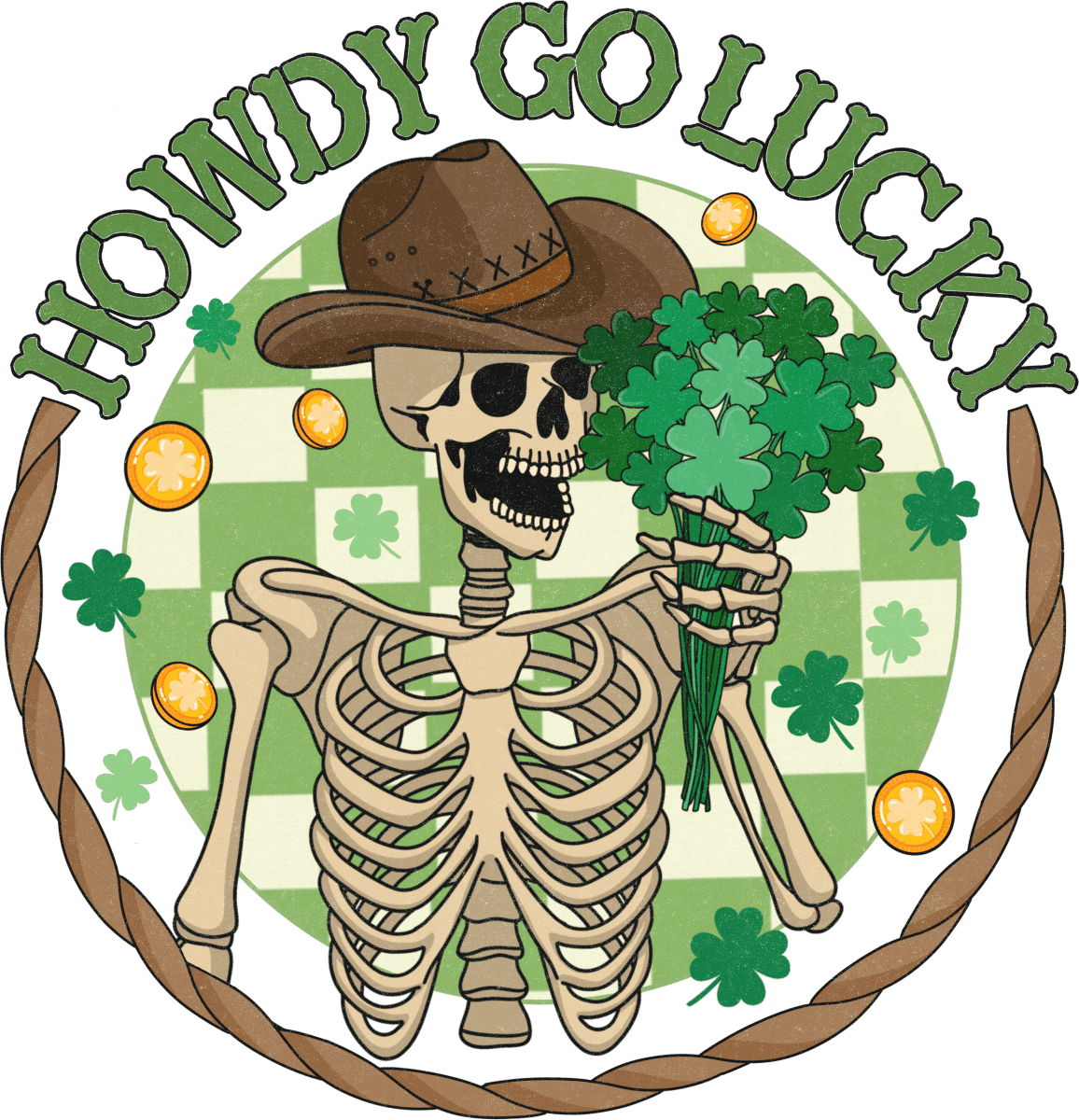 Howdy Go Lucky Ready to Press DTF Transfer - Buy Bulk DTF