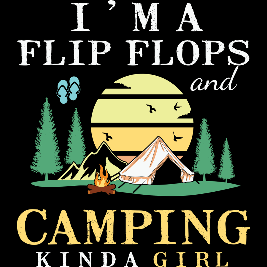 I Am A Camping Girl - Ready To Press DTF Transfers - Buy Bulk DTF