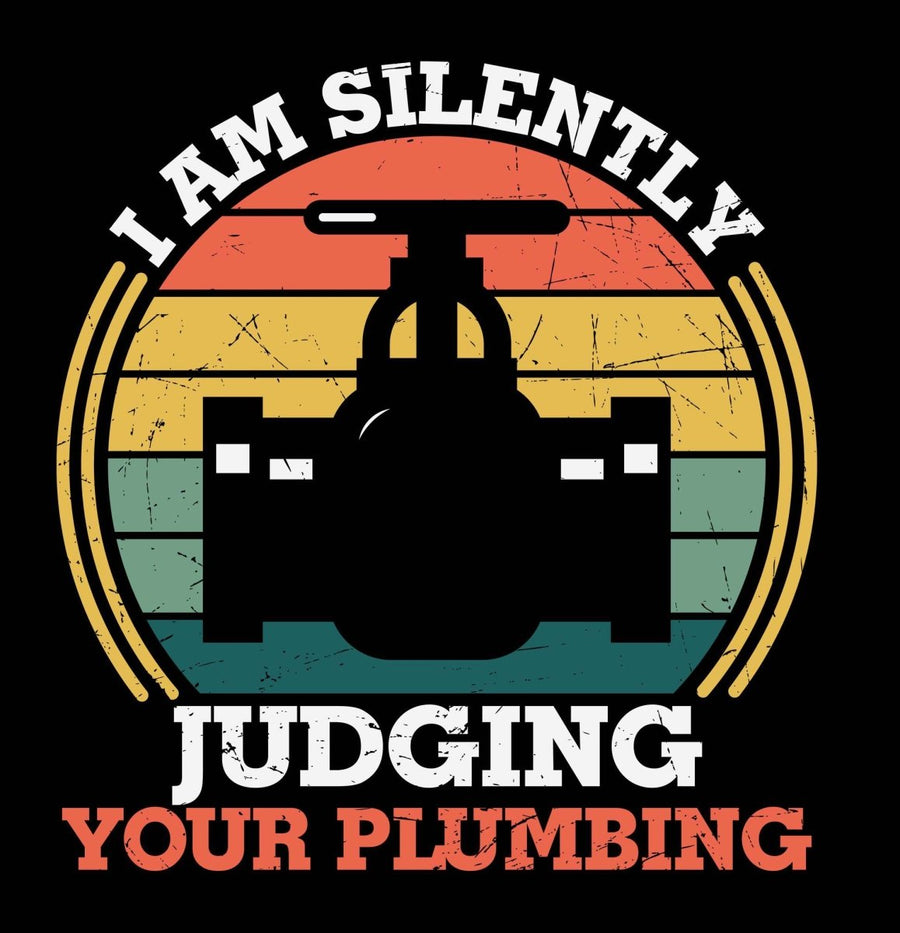 I am Silently Judging Your Plumbing - Ready To Press DTF Transfer - Buy Bulk DTF