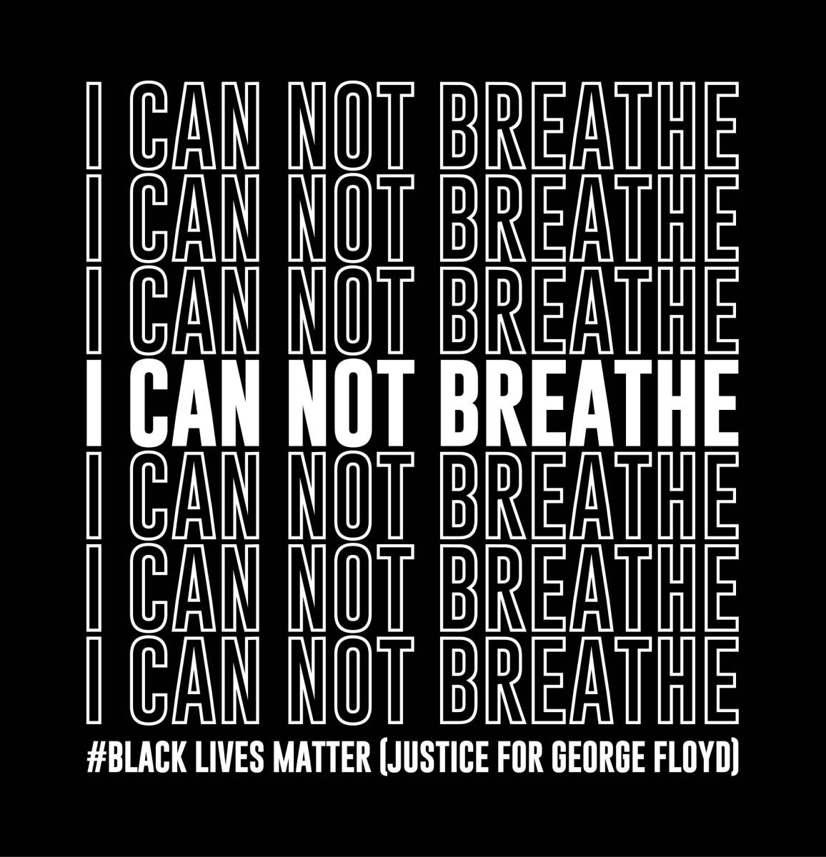 I Can Not Breathe - 7 Ready To Press DTF Transfer - Buy Bulk DTF