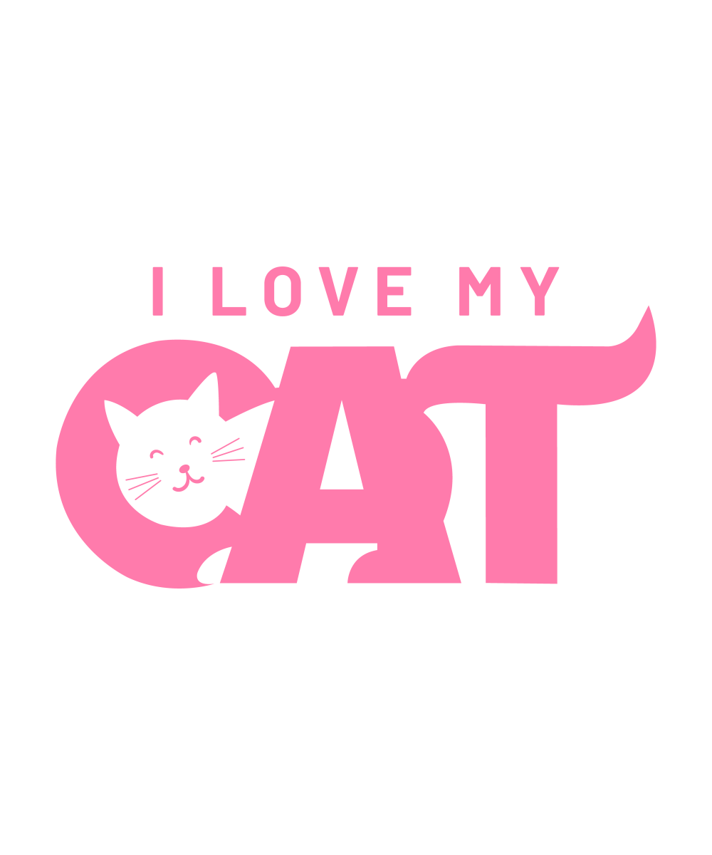 I Love My Cat - Ready To Press DTF Transfer - Buy Bulk DTF