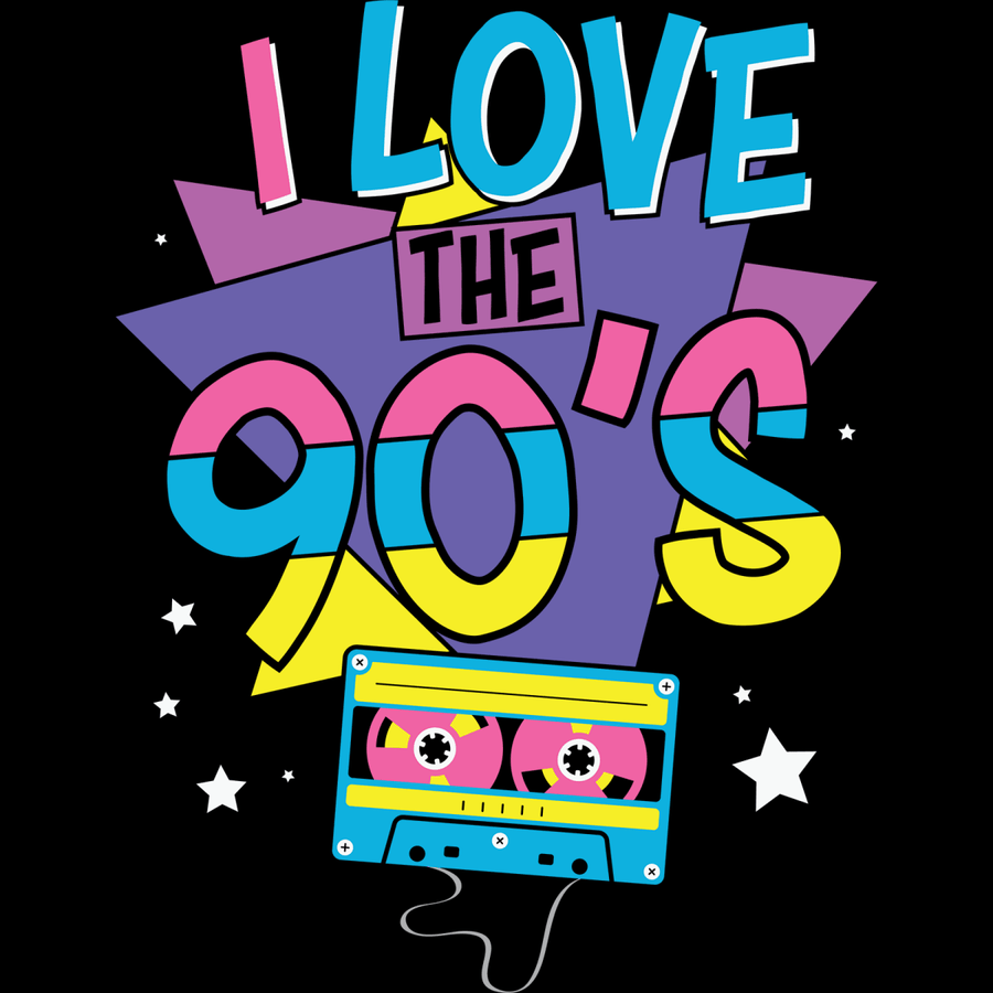 I Love The 90s - Ready To Press DTF Transfer - Buy Bulk DTF