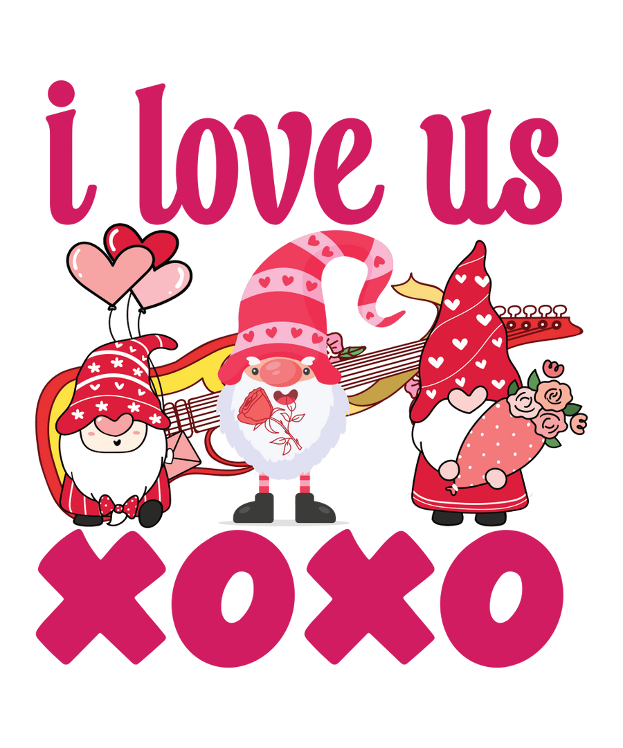 I Love Us Xoxo Ready To Press DTF Transfer - Buy Bulk DTF
