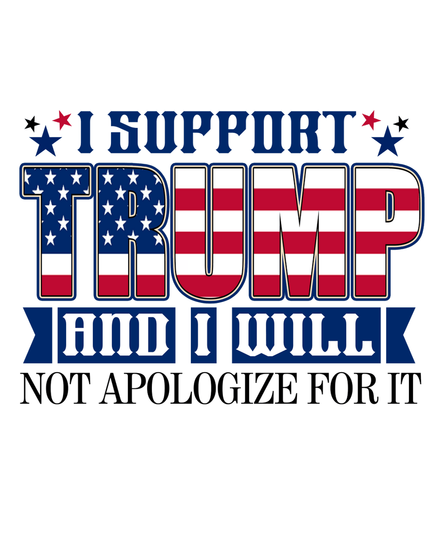 I Support Trump - Ready To Press DTF Transfers - Buy Bulk DTF