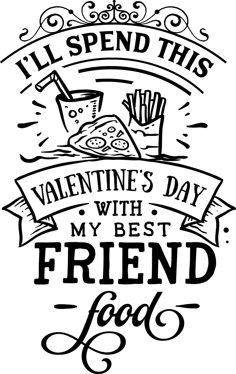 I'll Spend This Valentine - Black - Ready To Press DTF Transfers - Buy Bulk DTF