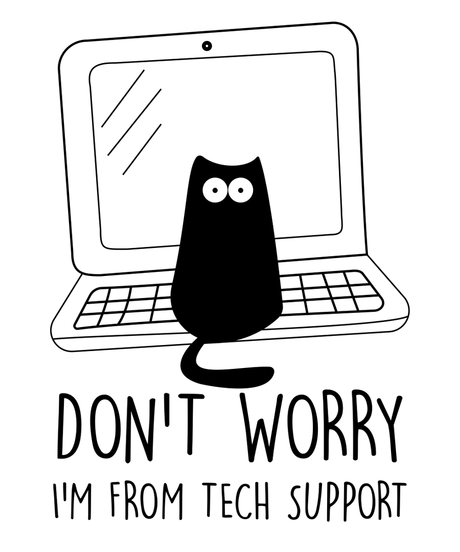 I'M - FROM - TECH - SUPPORT - Ready To Press DTF Transfer - Buy Bulk DTF