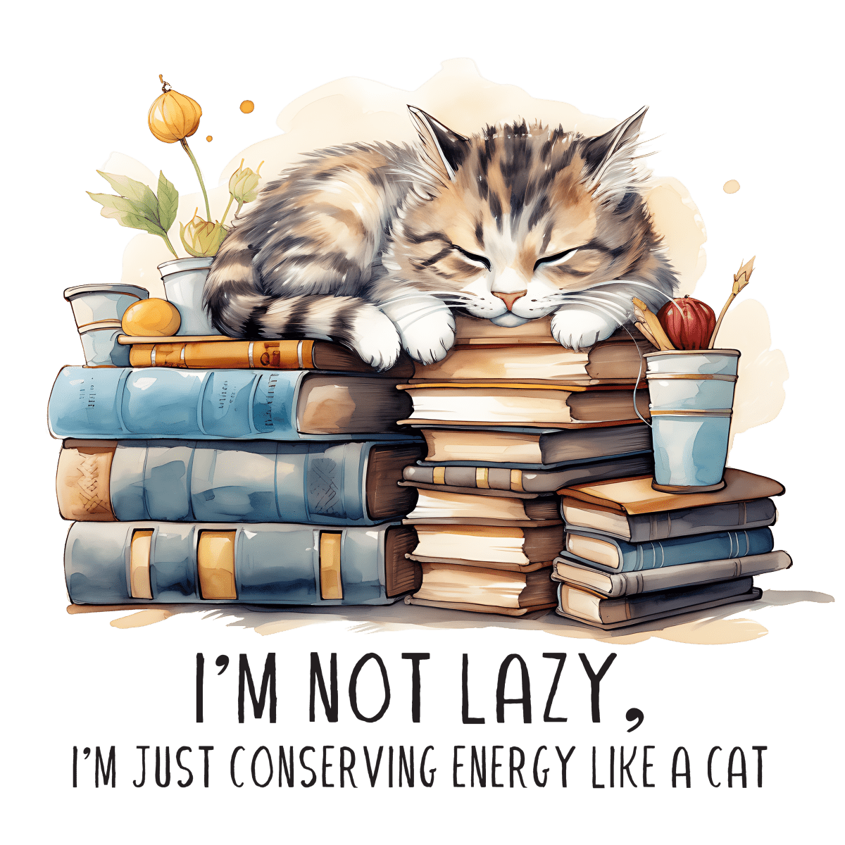 I'm - Just - Conserving - Energy - Like - A - Cat - Ready to Press DTF Transfers - Buy Bulk DTF