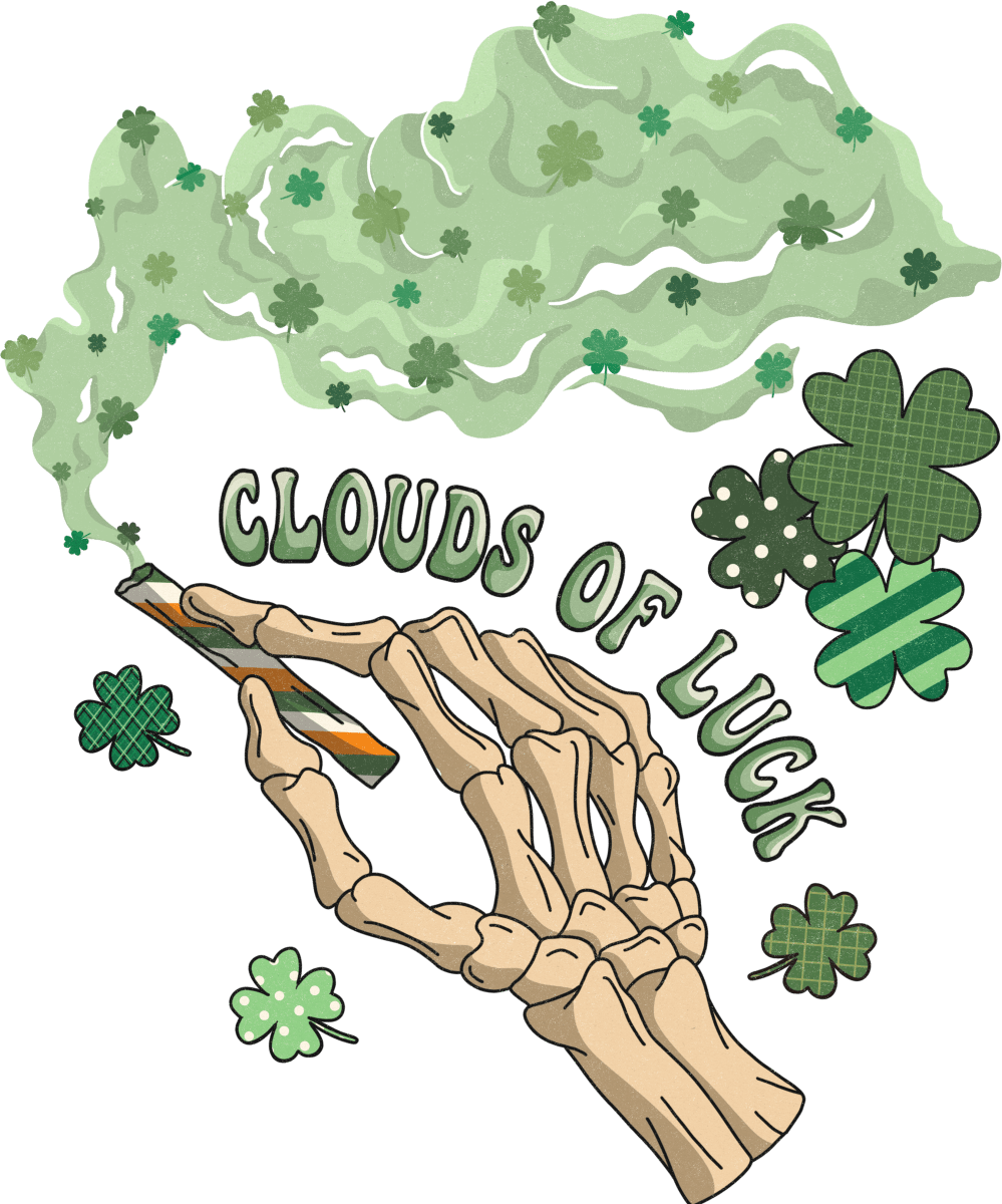 Irish Clouds of Luck Ready to Press DTF Transfer - Buy Bulk DTF