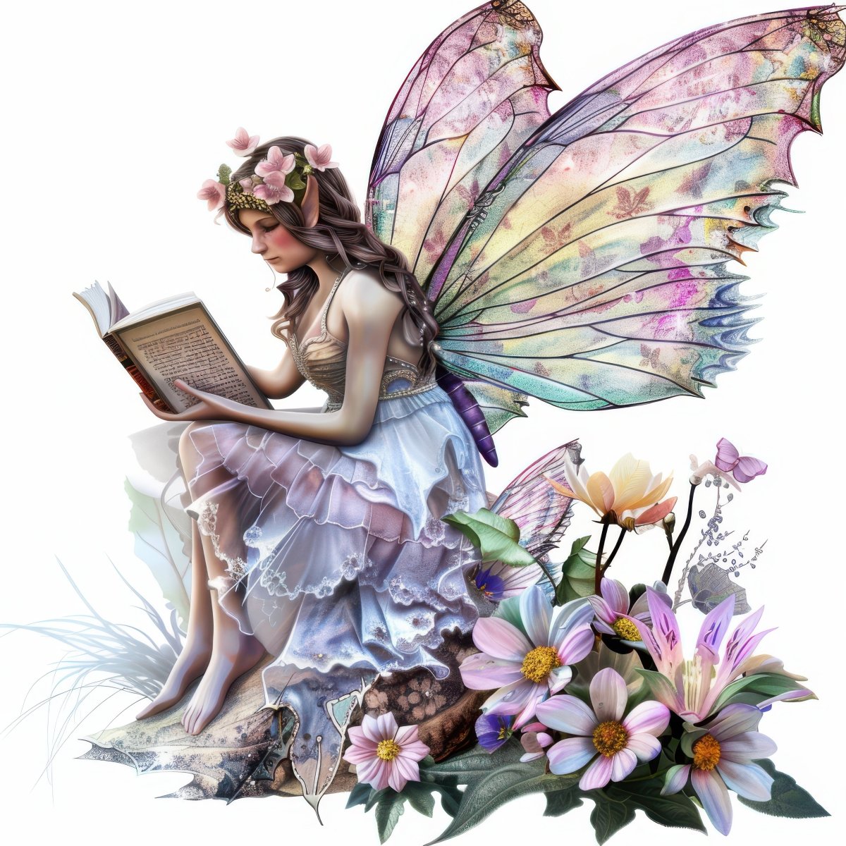 iry Reading on Flower - Garden's Secret Ready To Print DTF Transfers - Buy Bulk DTF