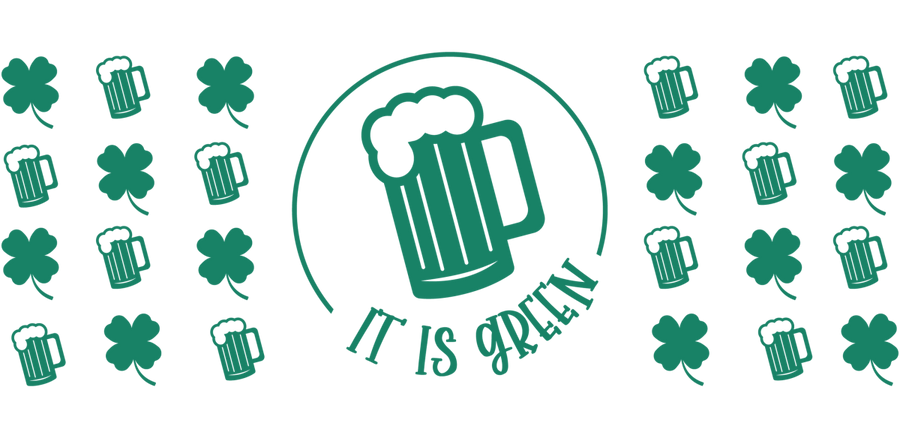 it is green - UV DTF Libbey Glass Wrap - Buy Bulk DTF