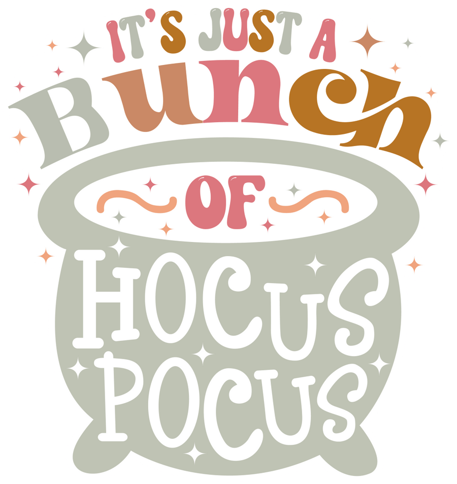 Its Just A Bunch of Hocus Pocus Brew Pot Ready To Press DTF Transfer - Buy Bulk DTF