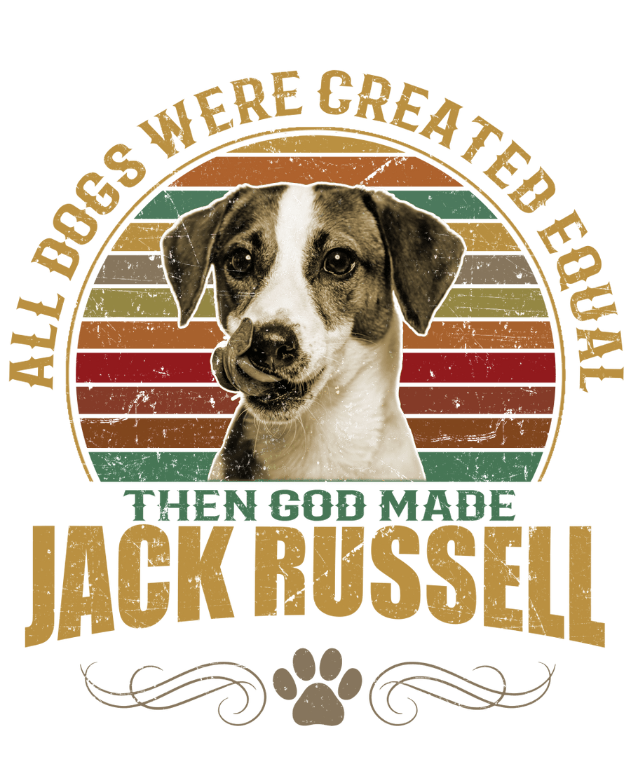 Jack Russell Dog Lover Unisex Men’s T-Shirt Ready To Press DTF Transfer - Buy Bulk DTF
