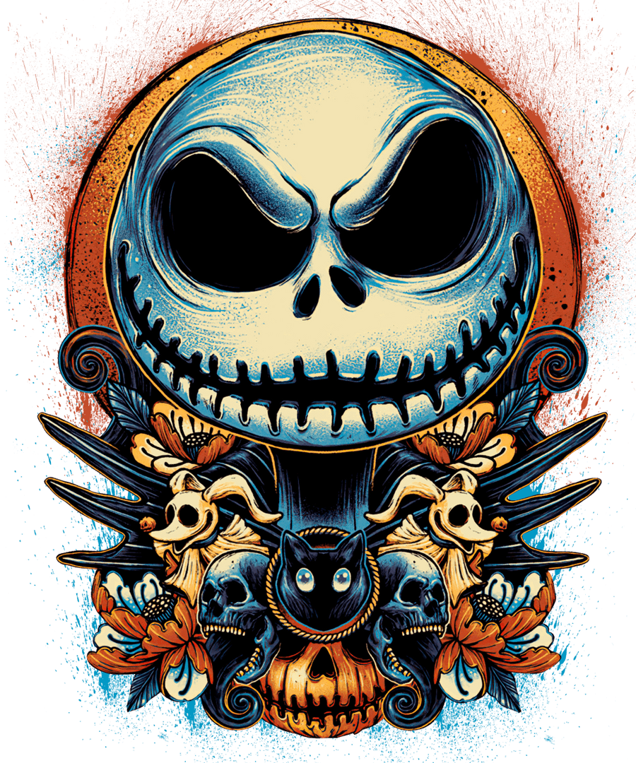 Jack Skellington - Ready To Press DTF Transfer - Buy Bulk DTF