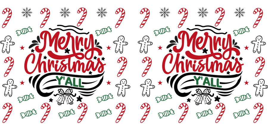 Jolly Noel Collection - UV DTF Libbey Glass Wrap - Buy Bulk DTF