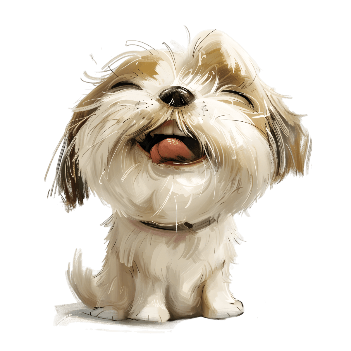 Jolly Shih Tzu - Ready To Press DTF Transfers - Buy Bulk DTF