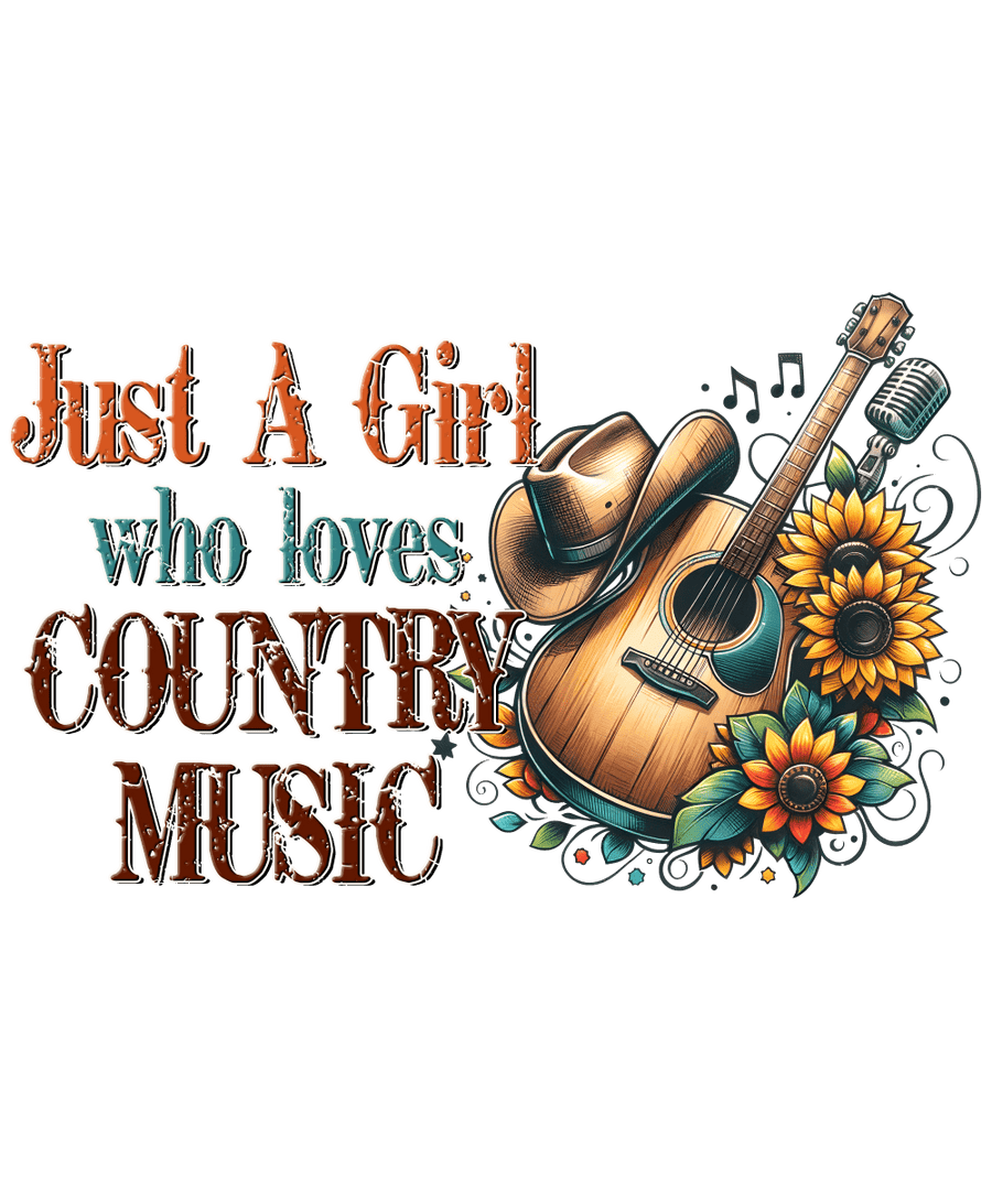 Just A Girl Who Loves - Ready To Press DTF Transfers - Buy Bulk DTF