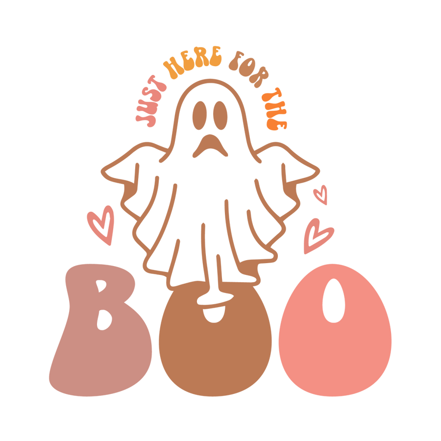 Just Here for the Boo Ready To Press DTF Transfer - Buy Bulk DTF