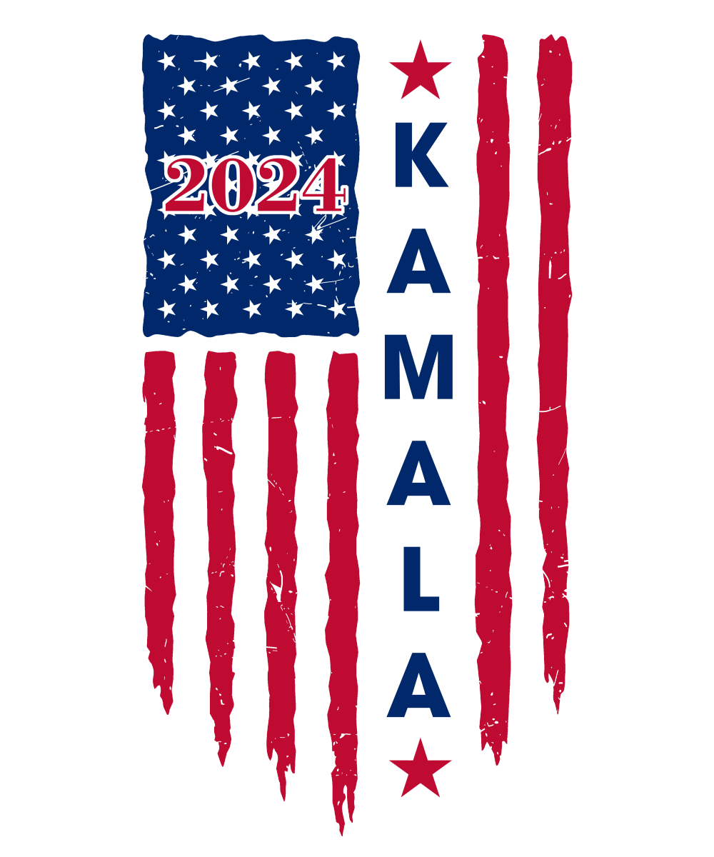 Kamala American Flag - Ready To Press DTF Transfers - Buy Bulk DTF