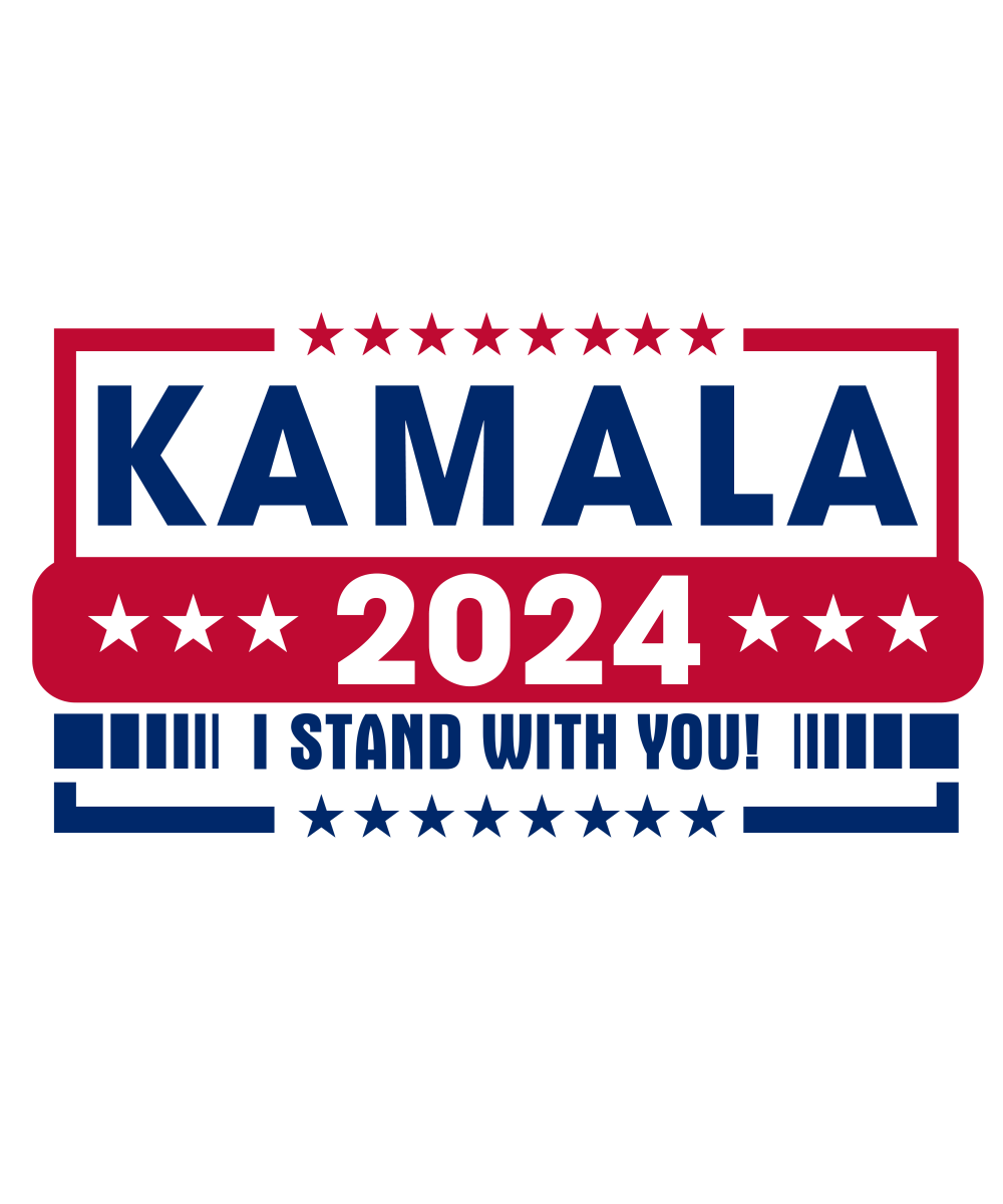 Kamala I Stand With You - Ready To Press DTF Transfers - Buy Bulk DTF