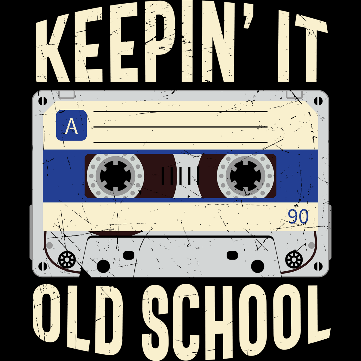 Keepin It Old School - Ready To Press DTF Transfer - Buy Bulk DTF