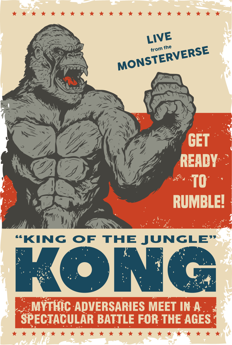KING Of The Jungle KONG - Ready To Press DTF Transfer - Buy Bulk DTF