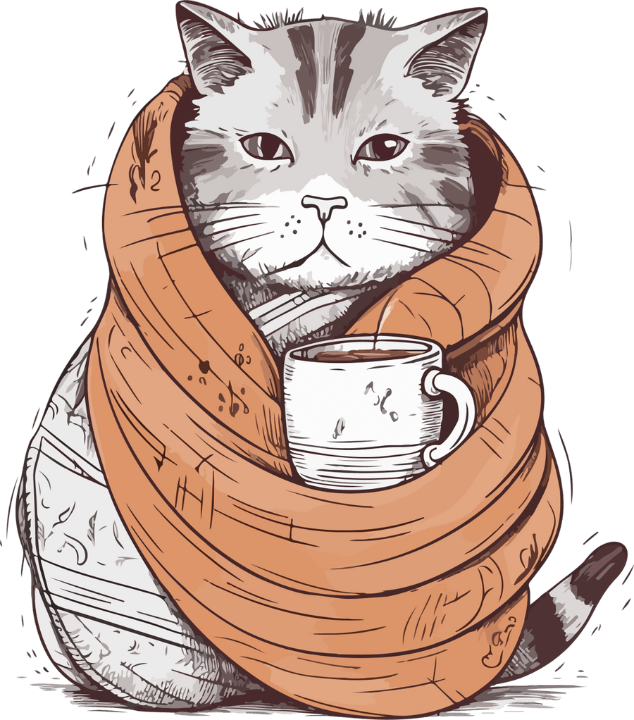 Kitten Cappuccino - Ready to Press DTF Transfers - Buy Bulk DTF