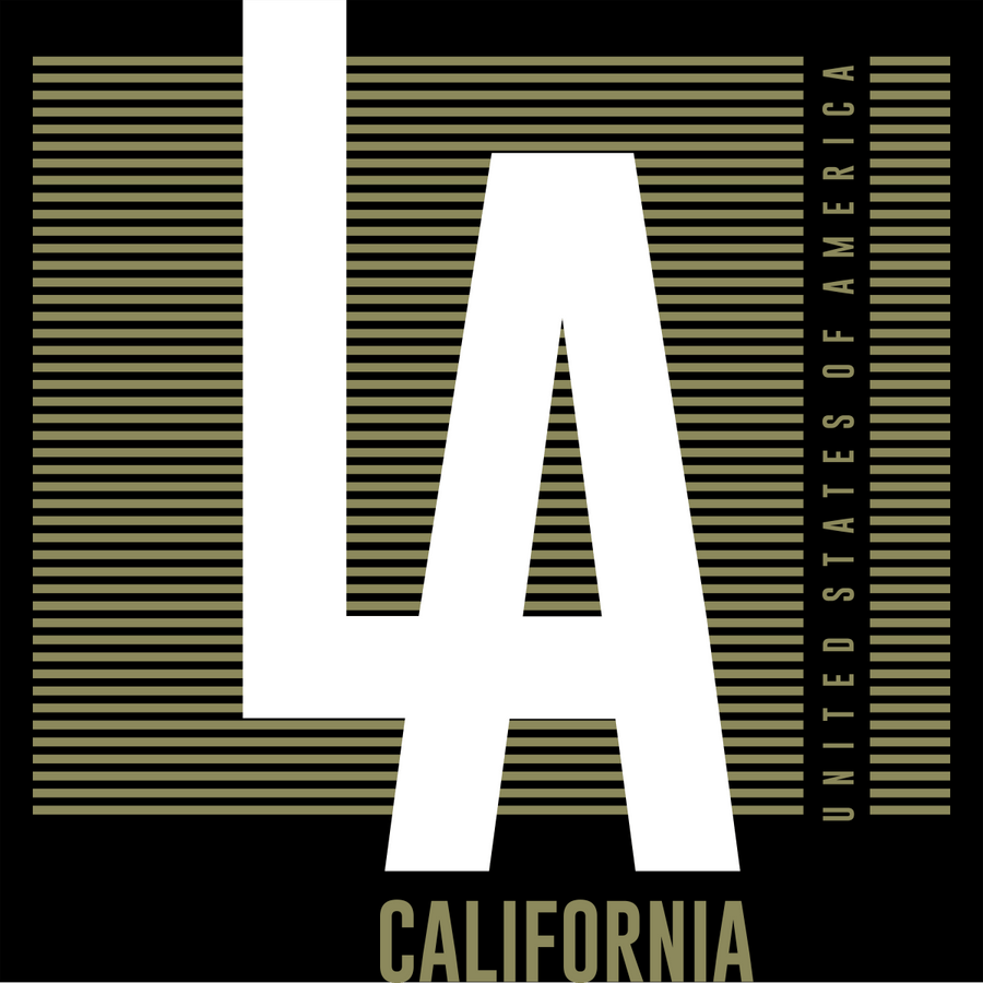 LA California - Ready To Press DTF Transfer - Buy Bulk DTF