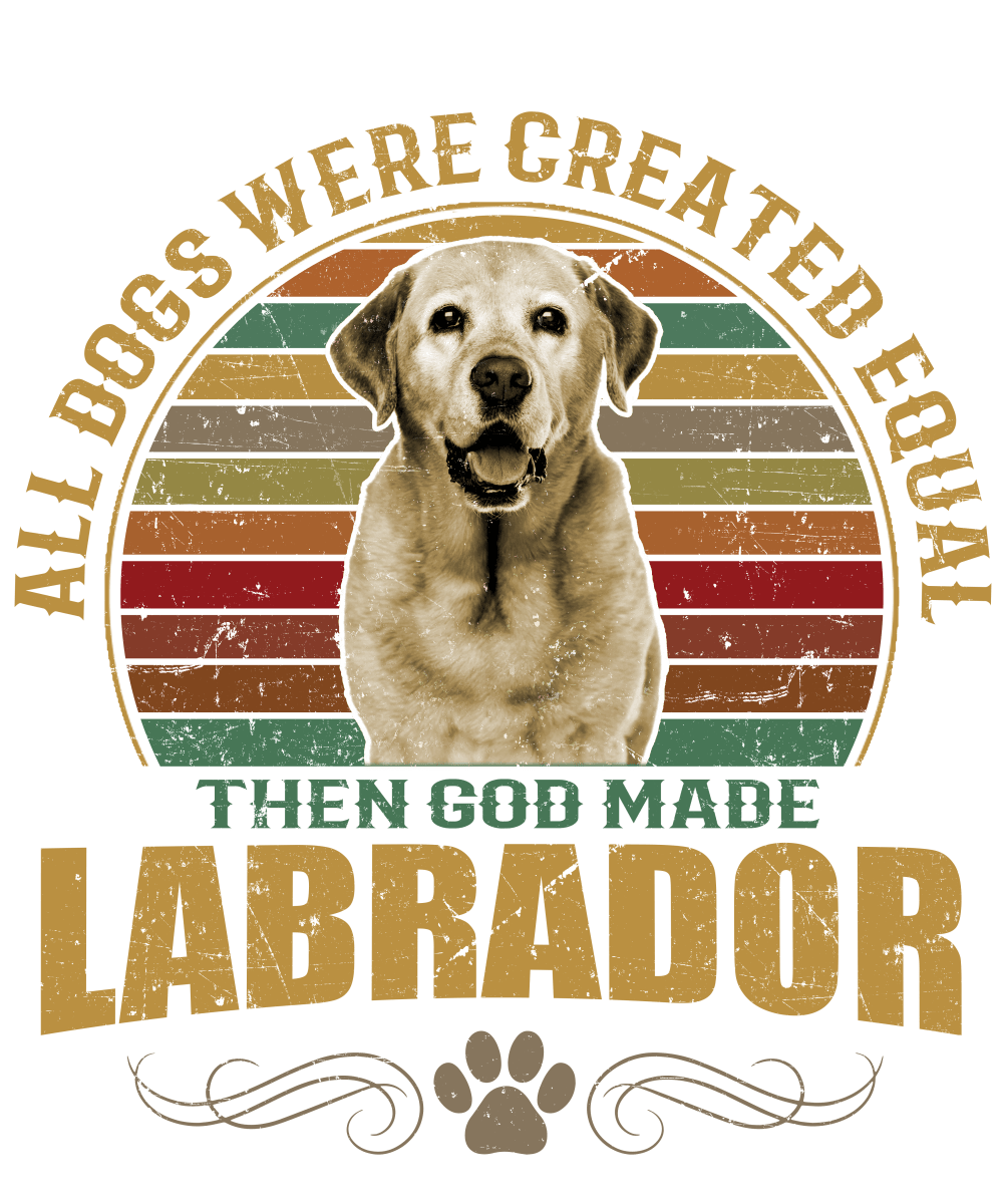 Labrador Dog Lover Unisex Men’s T-Shirt Ready To Press DTF Transfer - Buy Bulk DTF